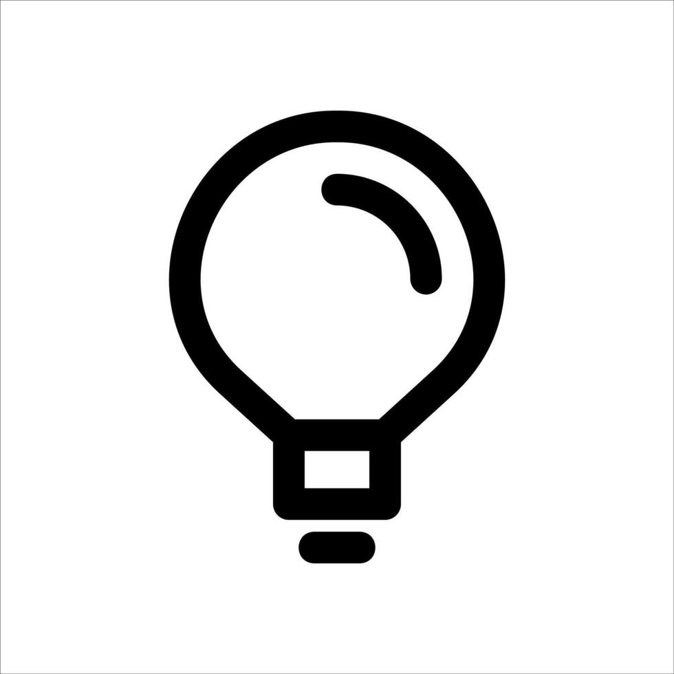 unique Light bulb icon illustrationin white background vector