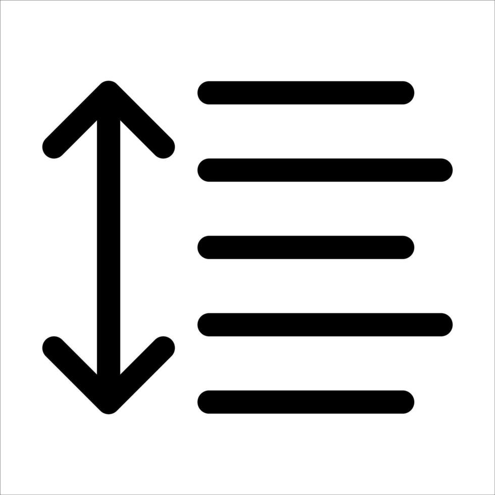 A new nique black and white icon of an arrow pointing up vector