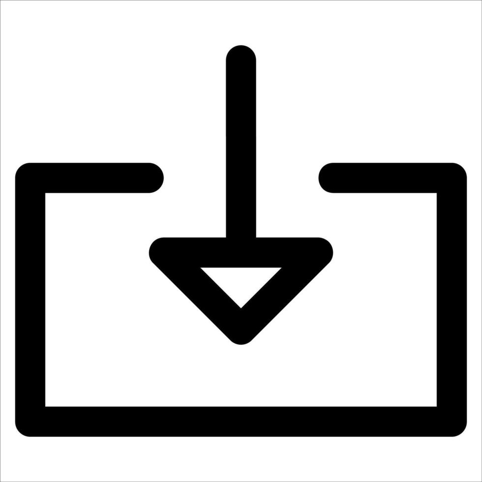 unique Download icon illustration in white background vector