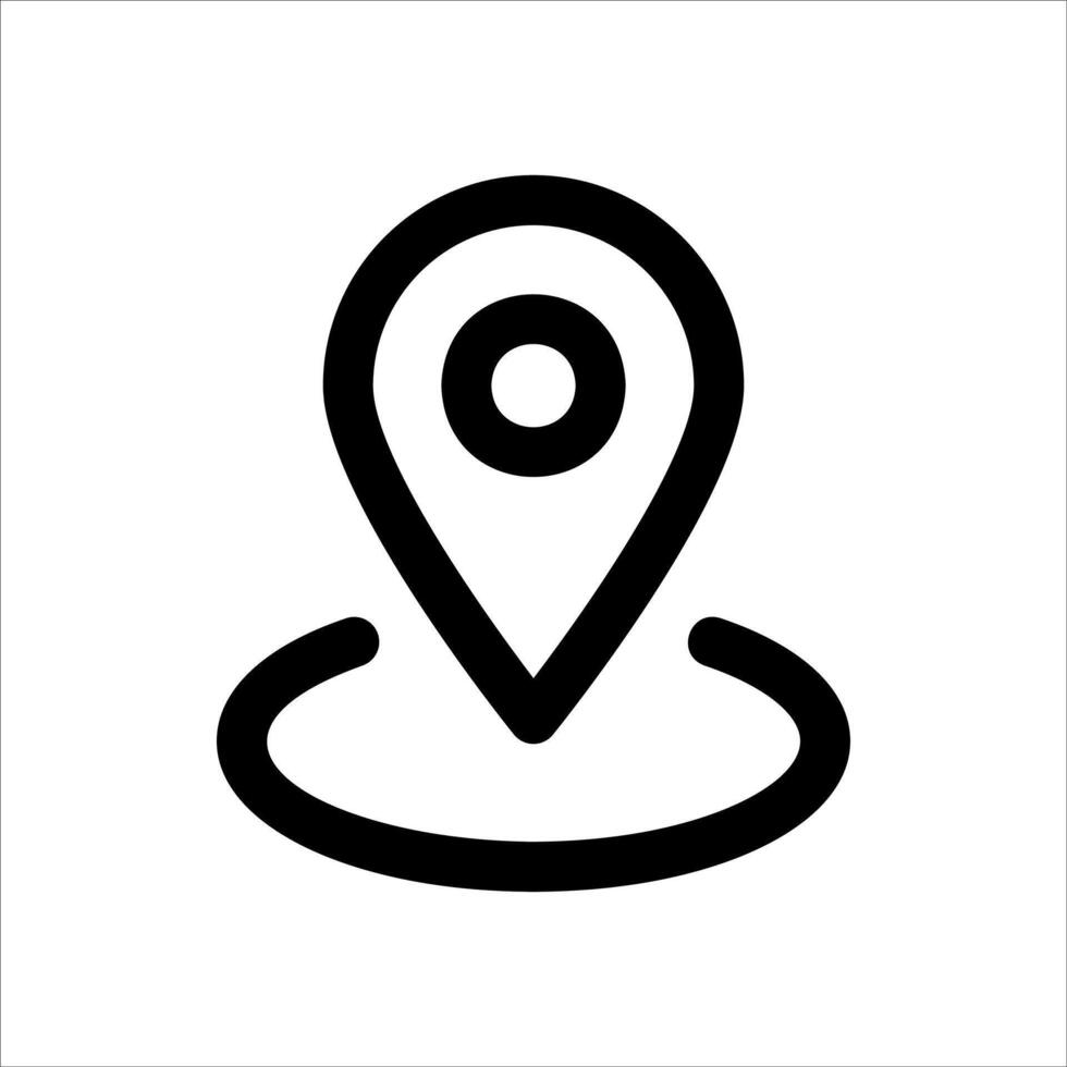 A new unique location marker icon on a white background vector