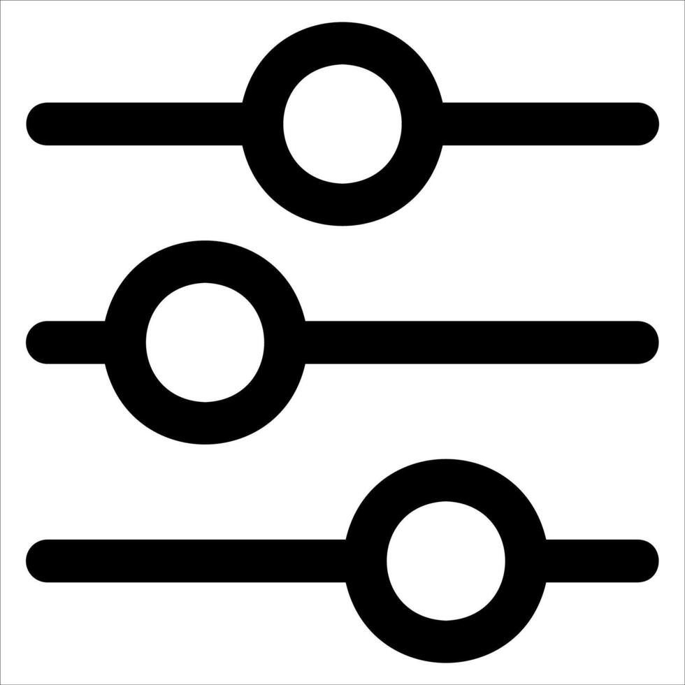 A unique black and white image of three circles in white background vector