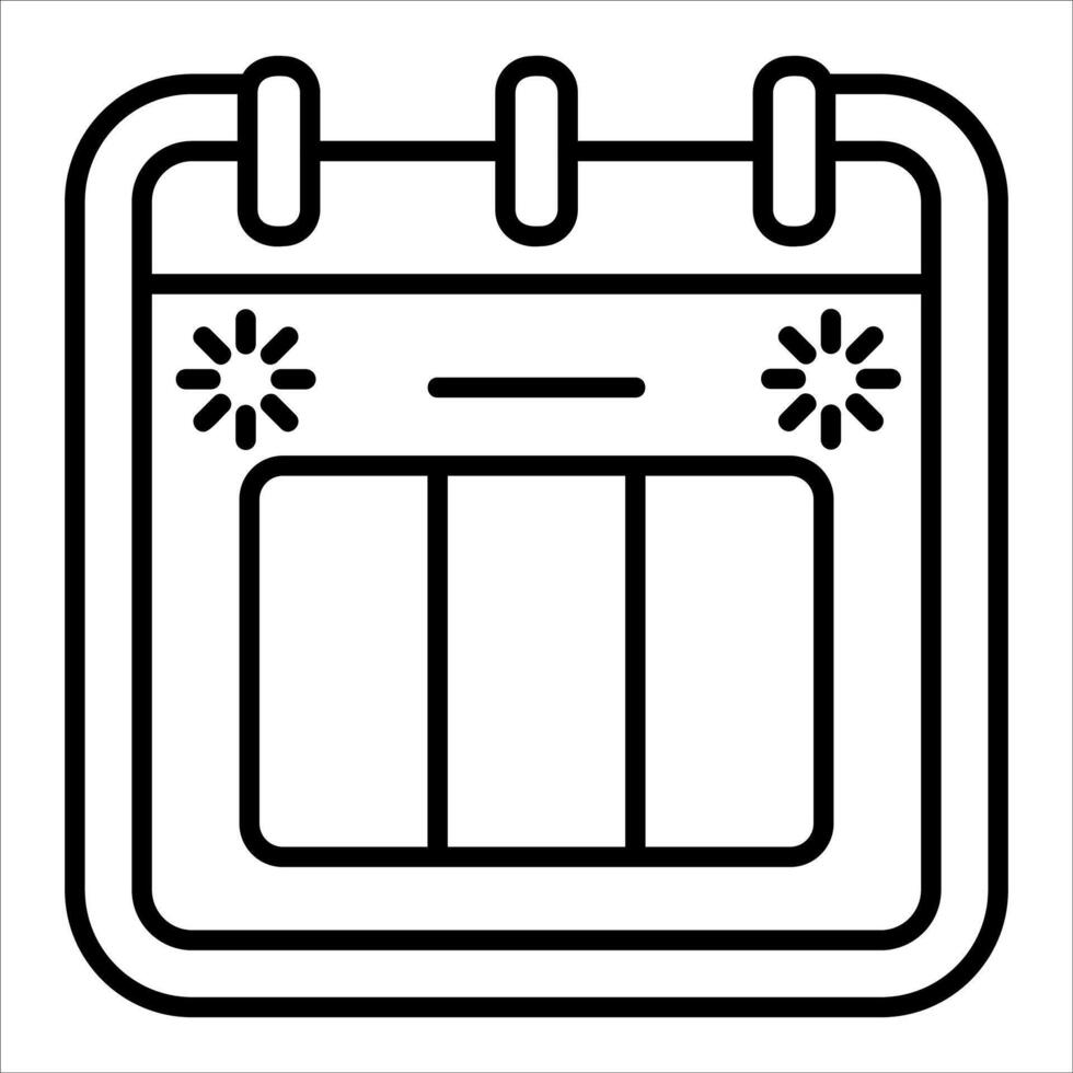 new unique Calendar icon illustration in white background vector
