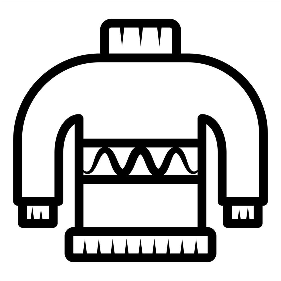 A unique sweater icon on a white background vector