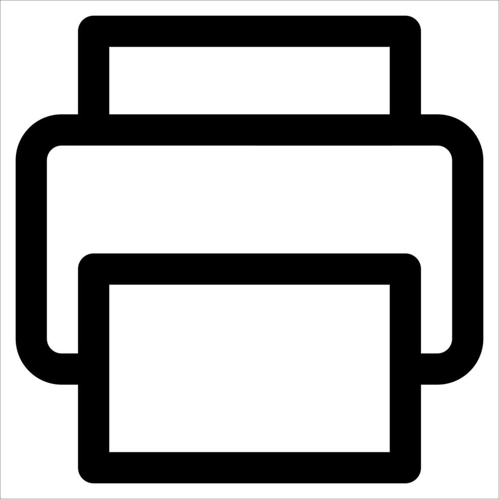 unique Printer icon in white background vector