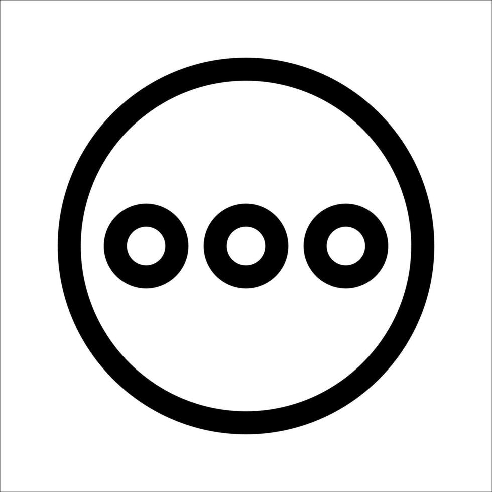 A new black and white logo with three circles vector