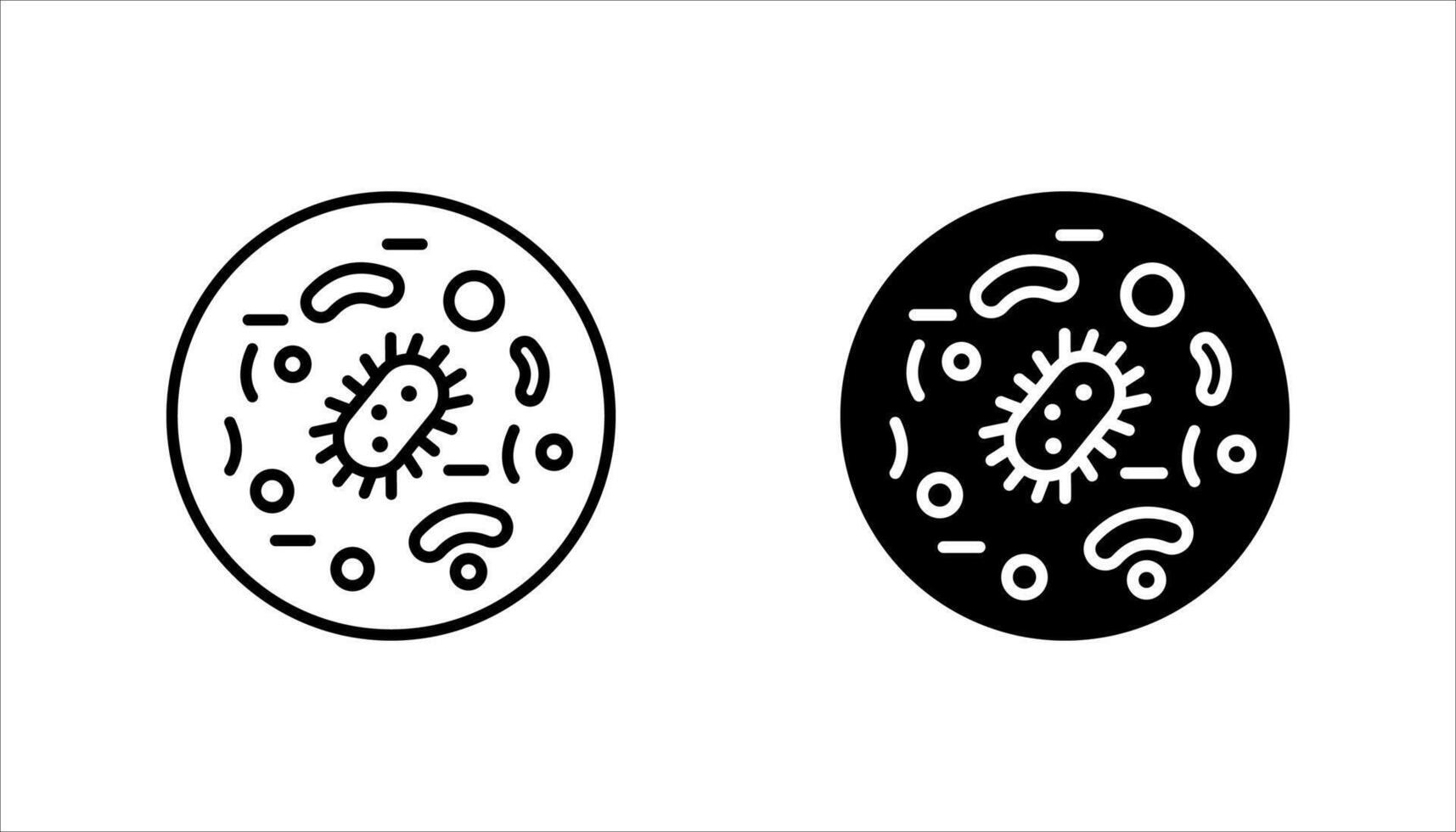 icon set of Probiotics bacteria, on isolated white background.. vector