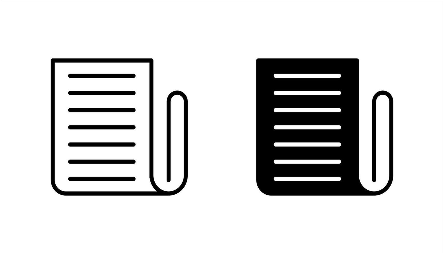 flat black newspaper icon set, on white background.. vector