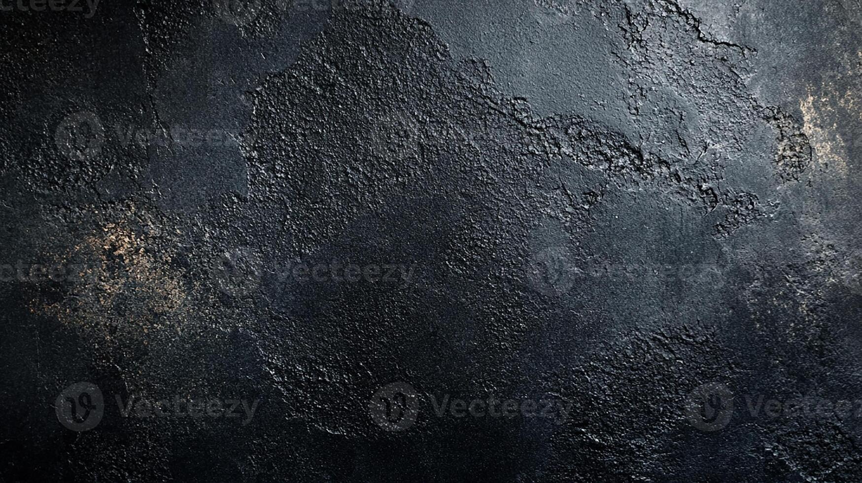 Dark Textured Black Surface. Abstract Grunge Wall Background photo