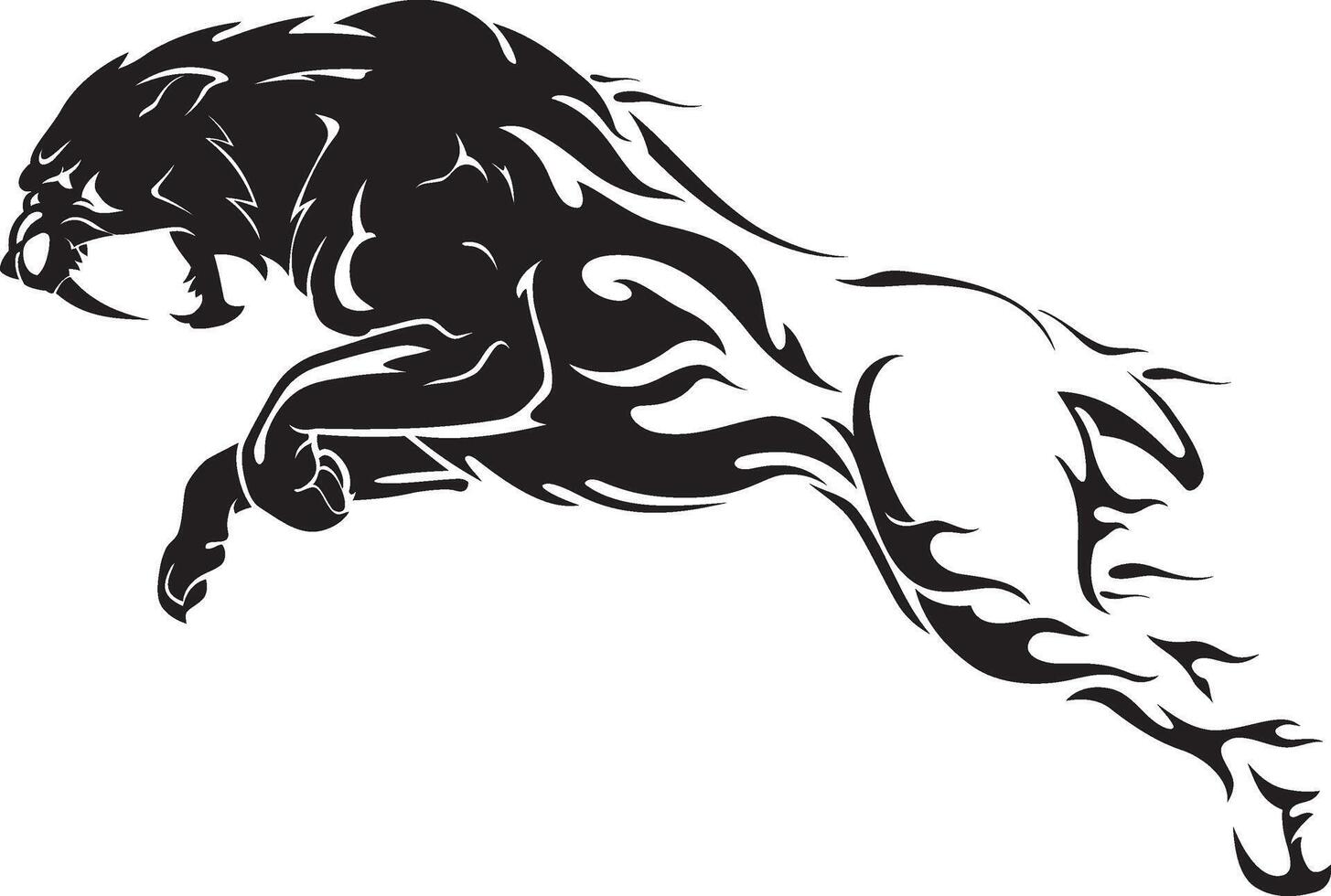 Sabertooth Flame Abstract, Lunge Attack vector