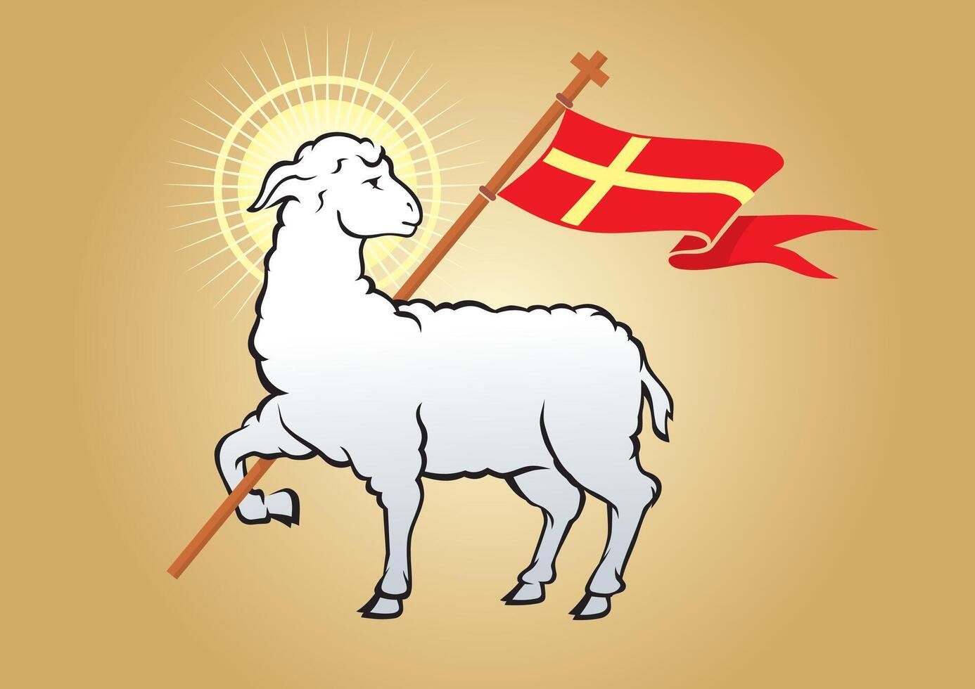 Lamb of God Symbol vector