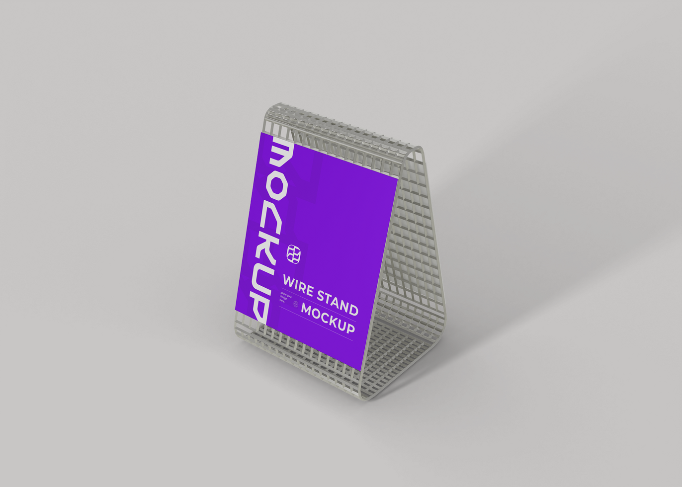 Wire Stand Display Mockup psd