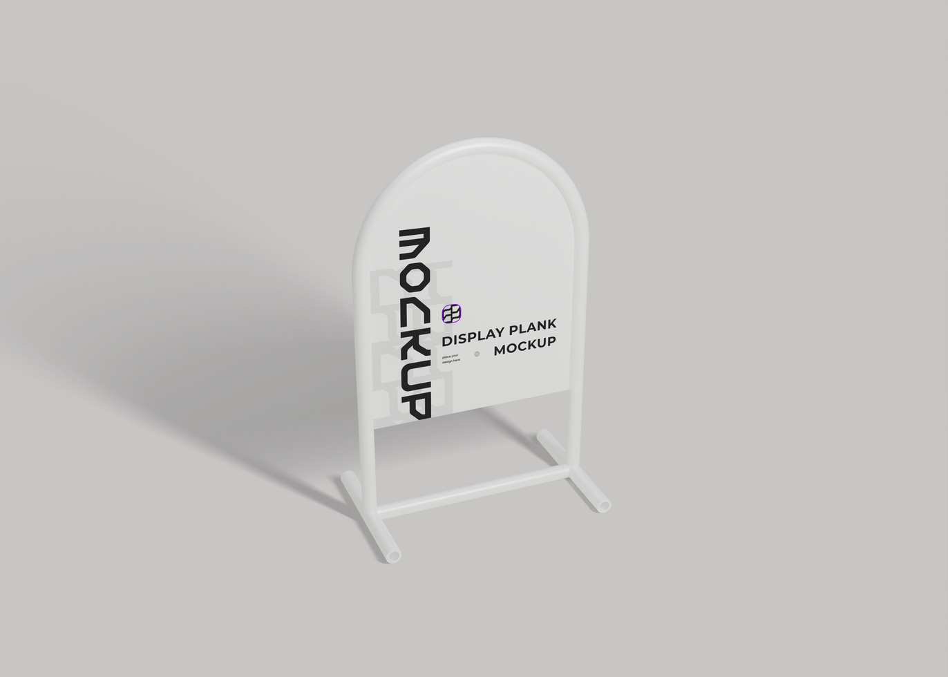 Metal Display Plank Mockup for Branding psd