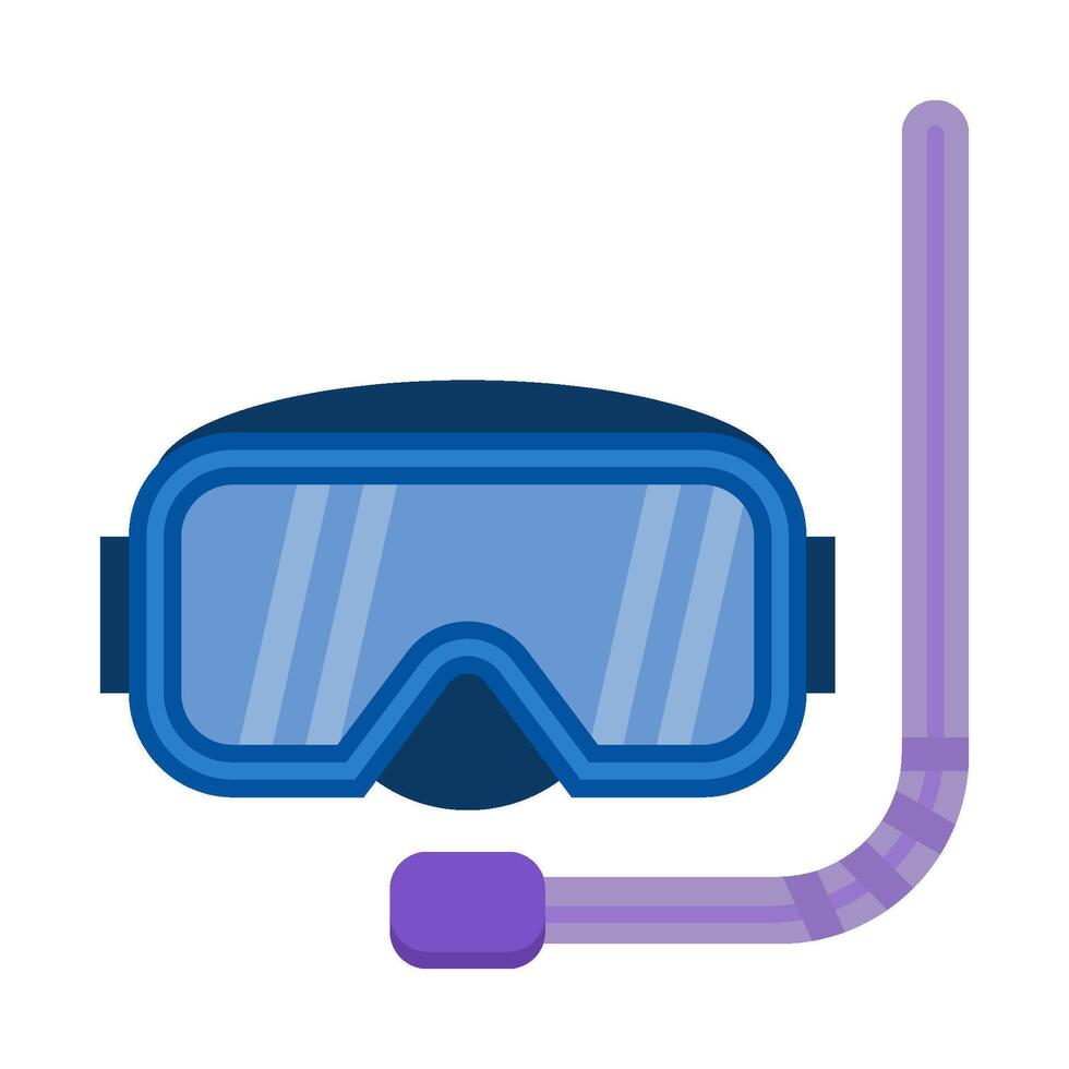 diving mask flat icon vector