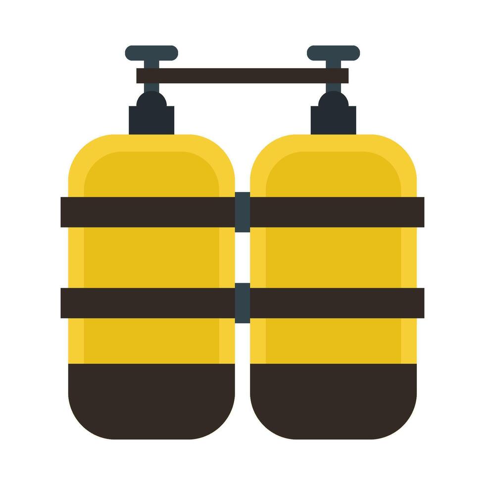 diving air tanks vector