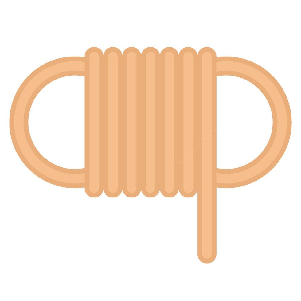 rope flat icon vector
