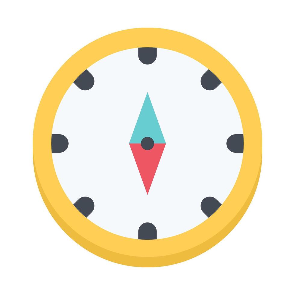 compass flat icon vector
