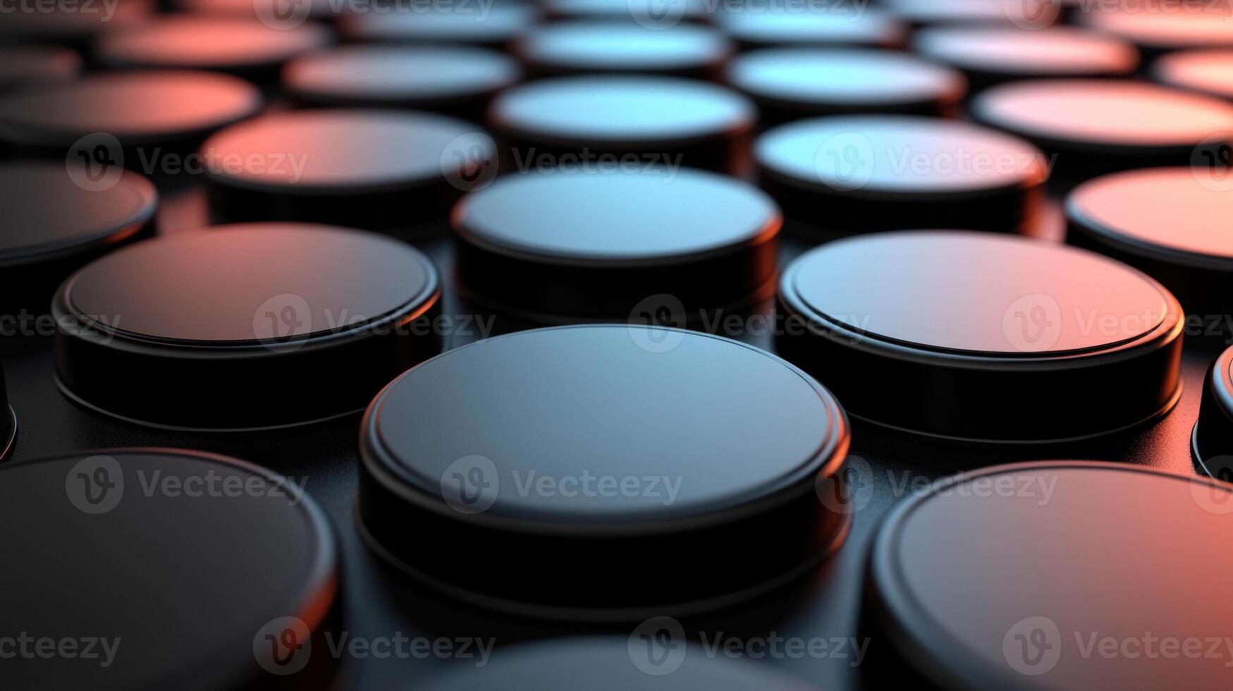 Abstract background of black cylindrical objects. photo