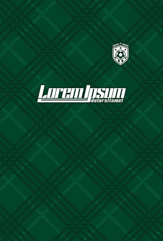Abstract background for sports jersey pattern dark green strip tosca vector