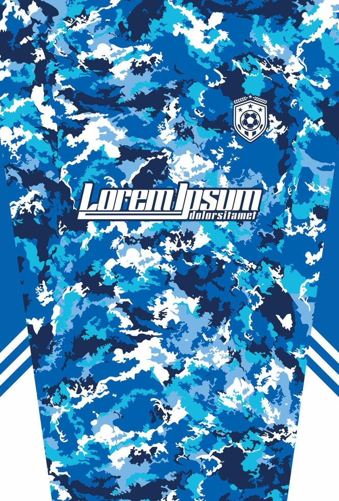 Abstract background for sports jersey pattern grunge blue vector