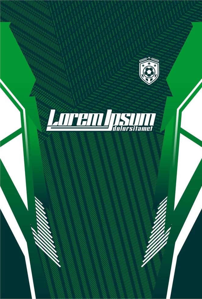 Abstract background for sports jersey pattern dark green strip white vector