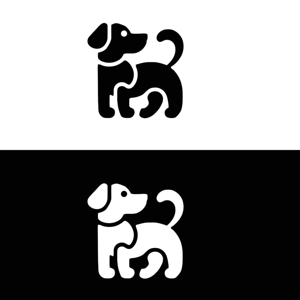 dog logo design . vector