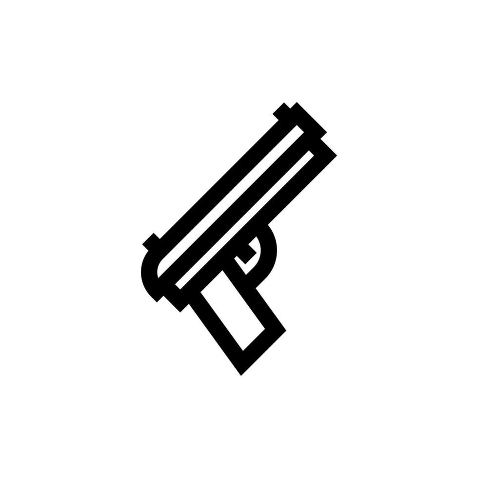 A gun icon on a white background vector