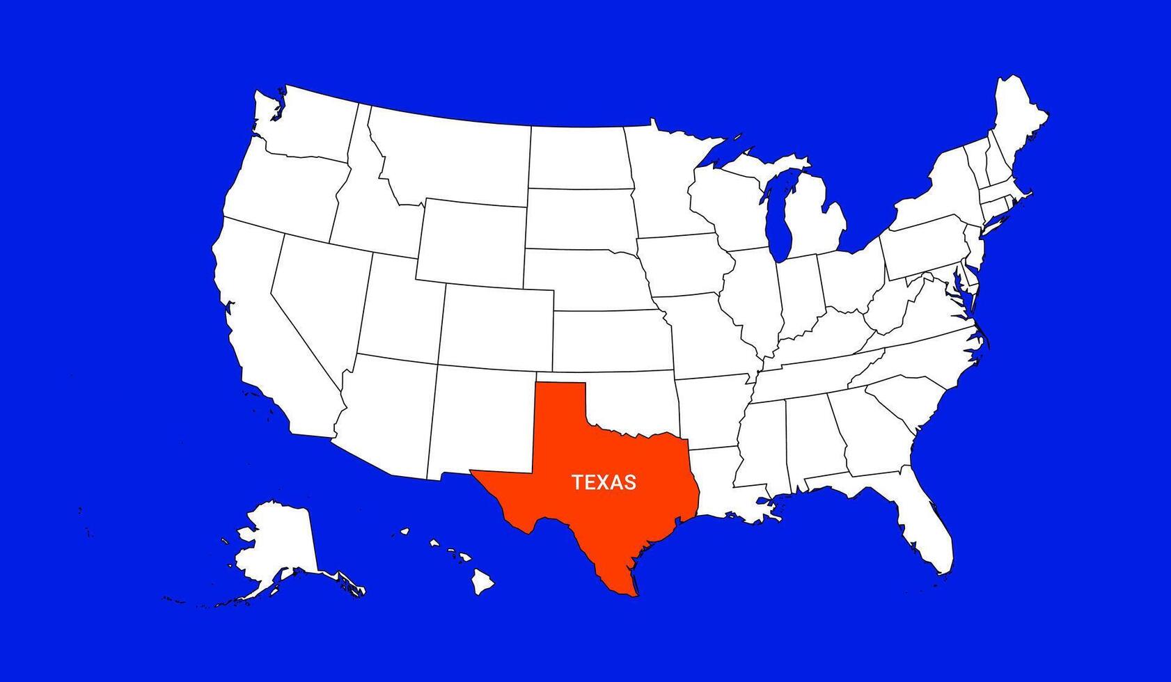 texas maps illustration USA vector