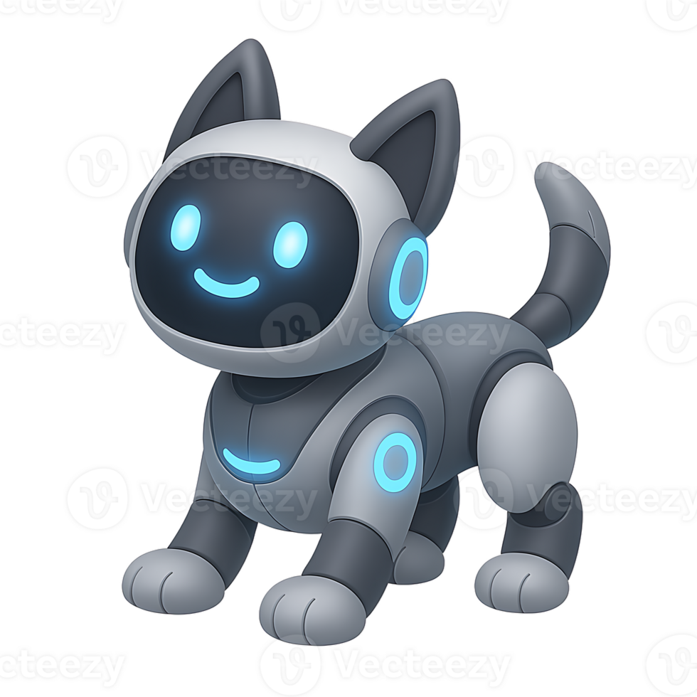 3D Cat Robot png