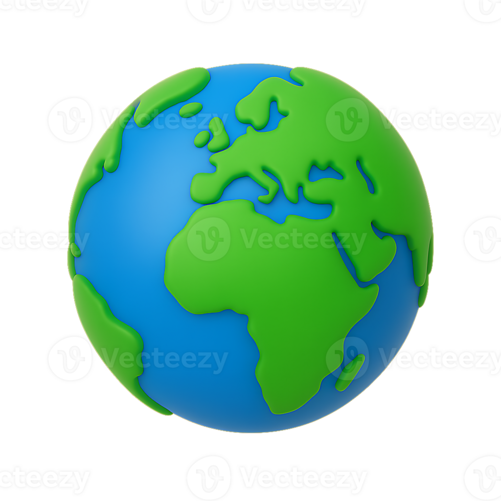 3D Earth Globe png
