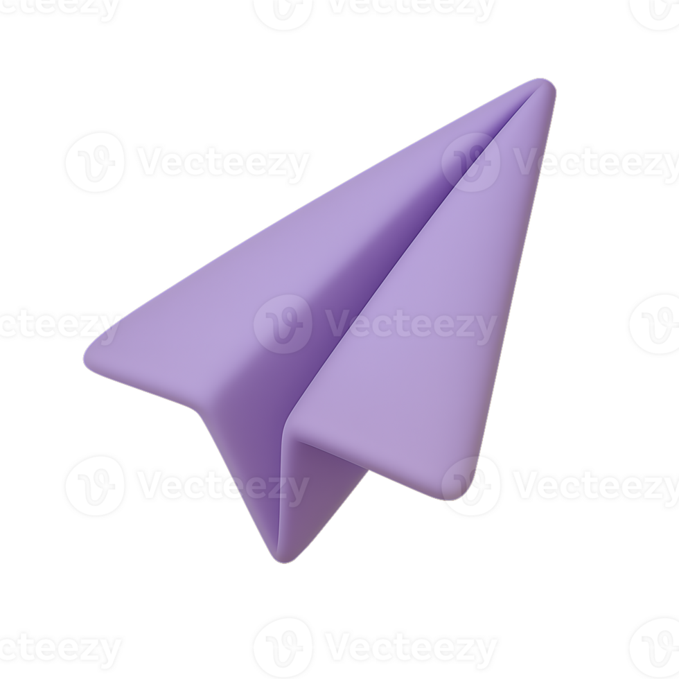 3D Paper Plane png