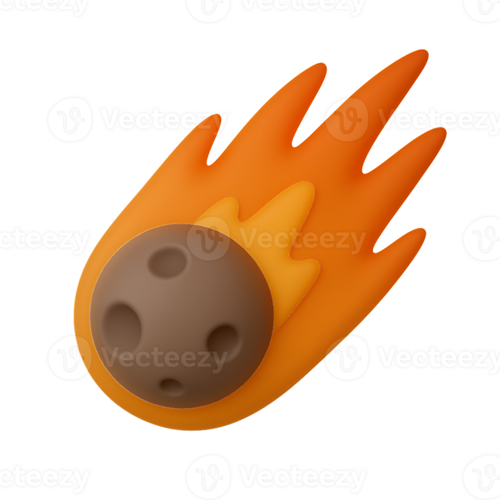 3D Meteor Falling png