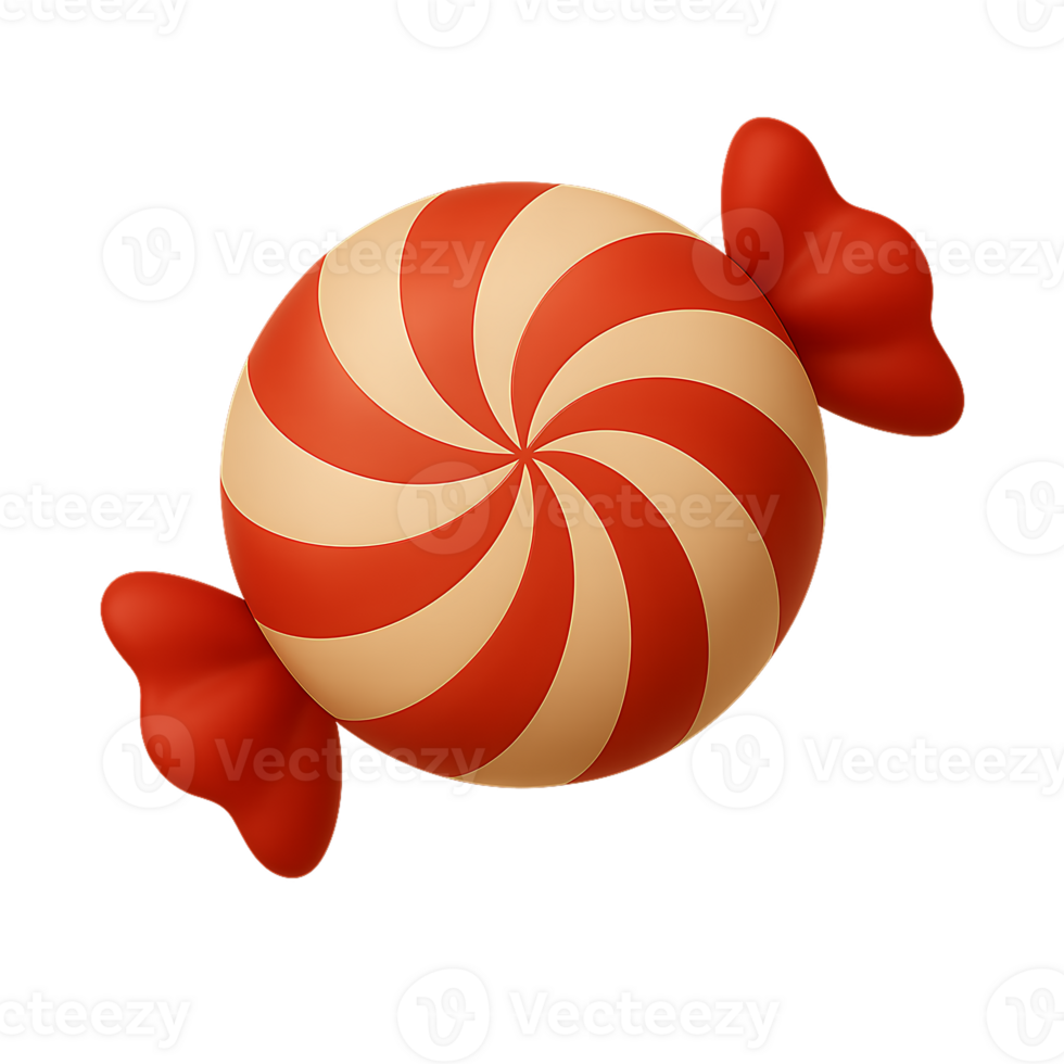 3D Red Candy png