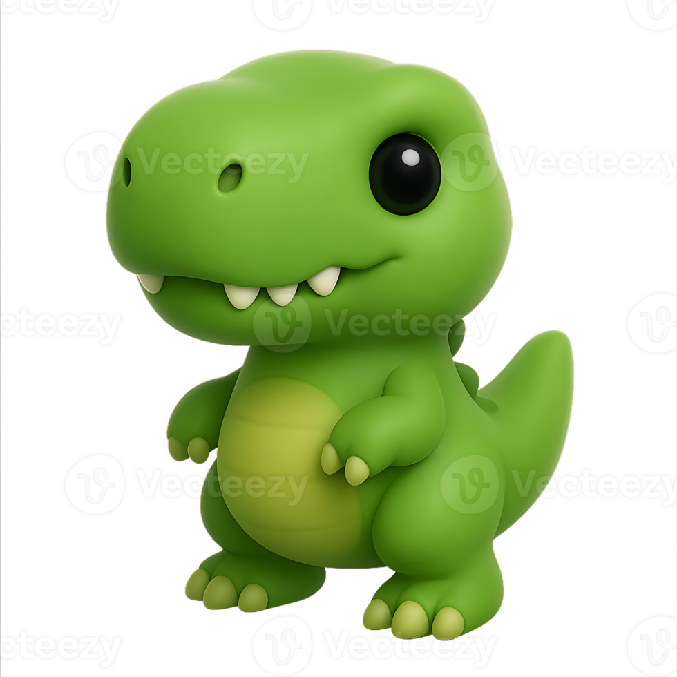 3D Green dinosaur png