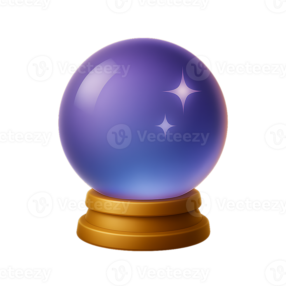 3D Crystal Ball png