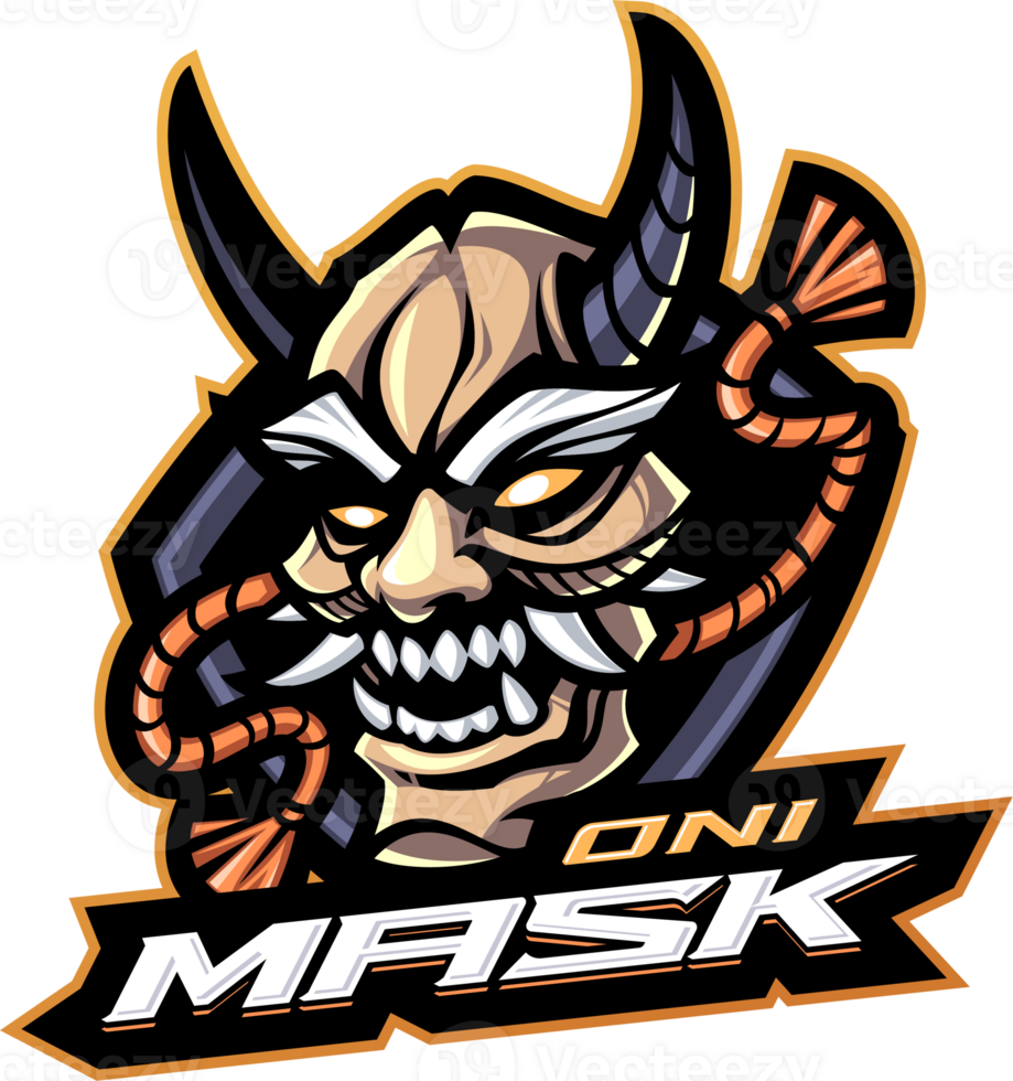 Oni mask design png