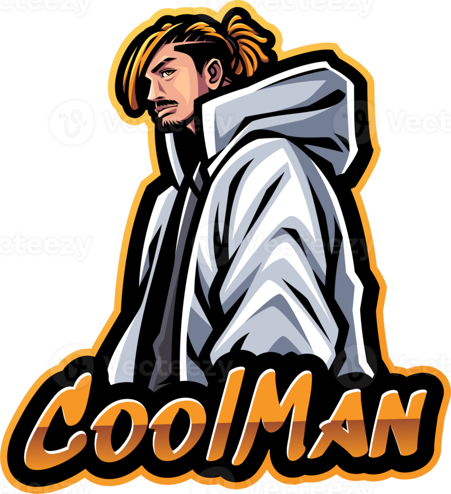 Cool man mascot png