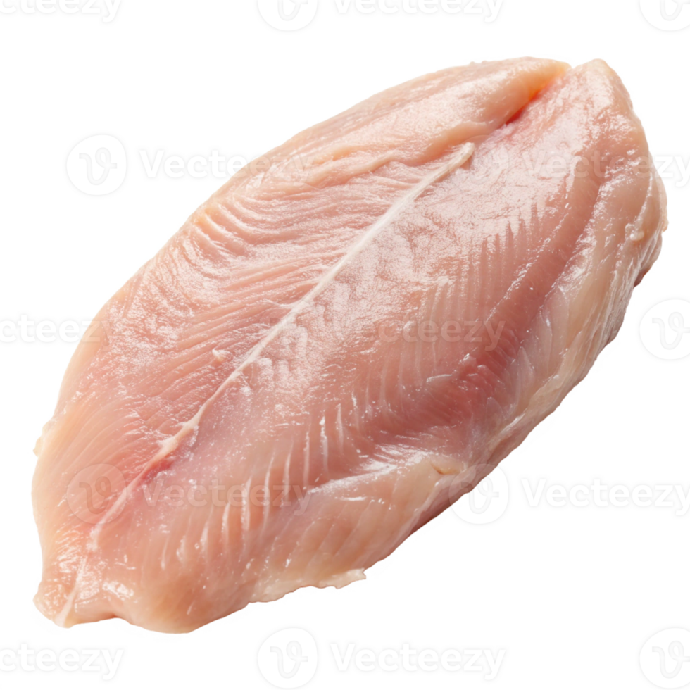 raw fish fillet on transparent background png