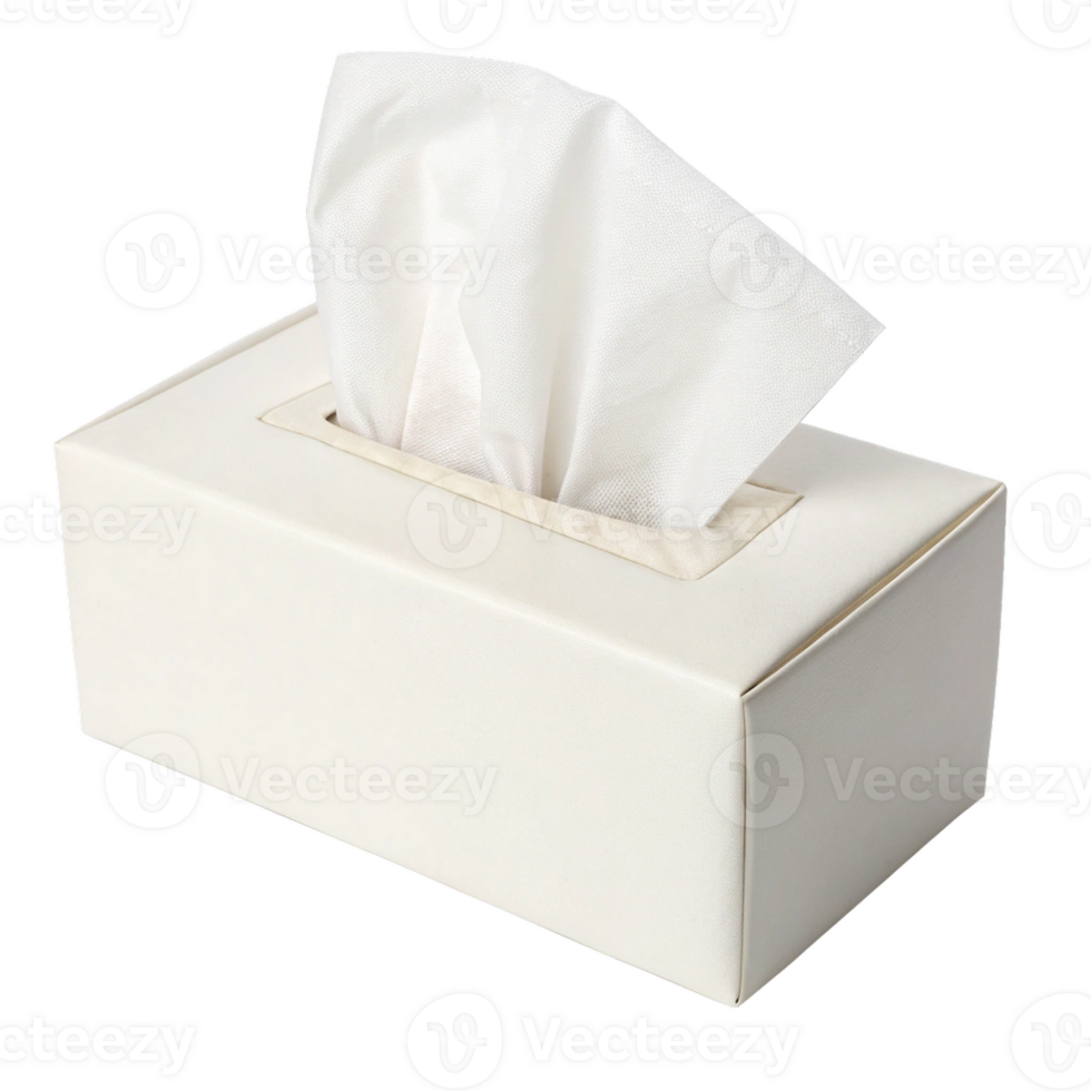 white tissue box on transparent background png