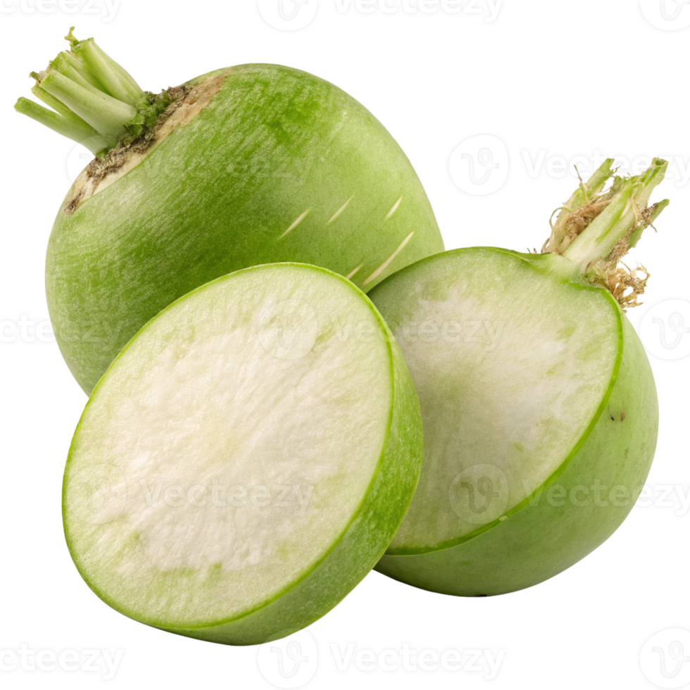 green turnip on transparent background png