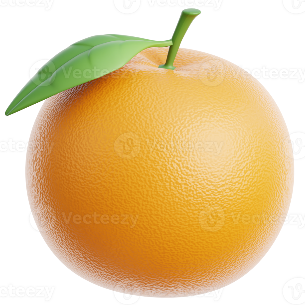 3d Orange Fresh illustration png