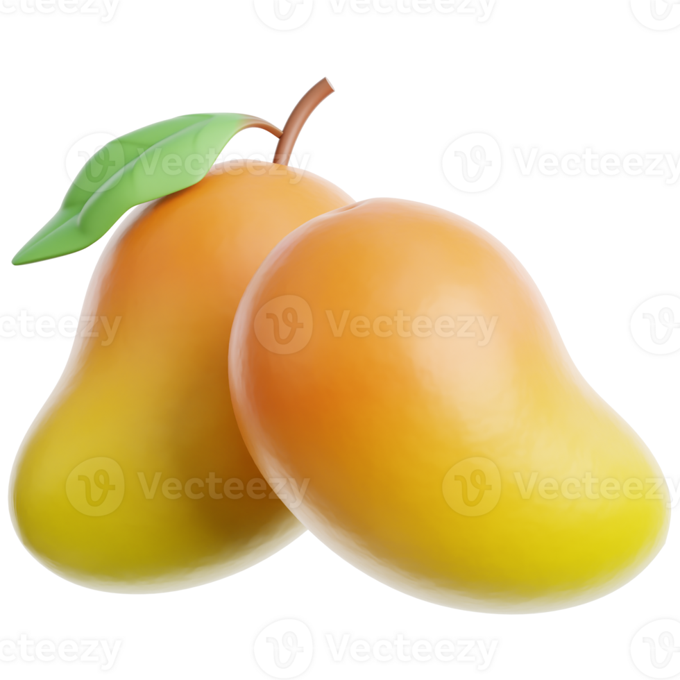 Mango 3d illustration png