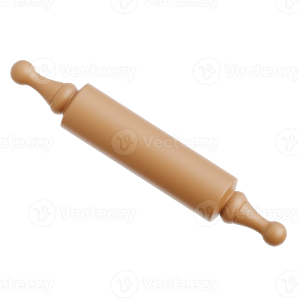 Rolling Pin 3d Illustration png