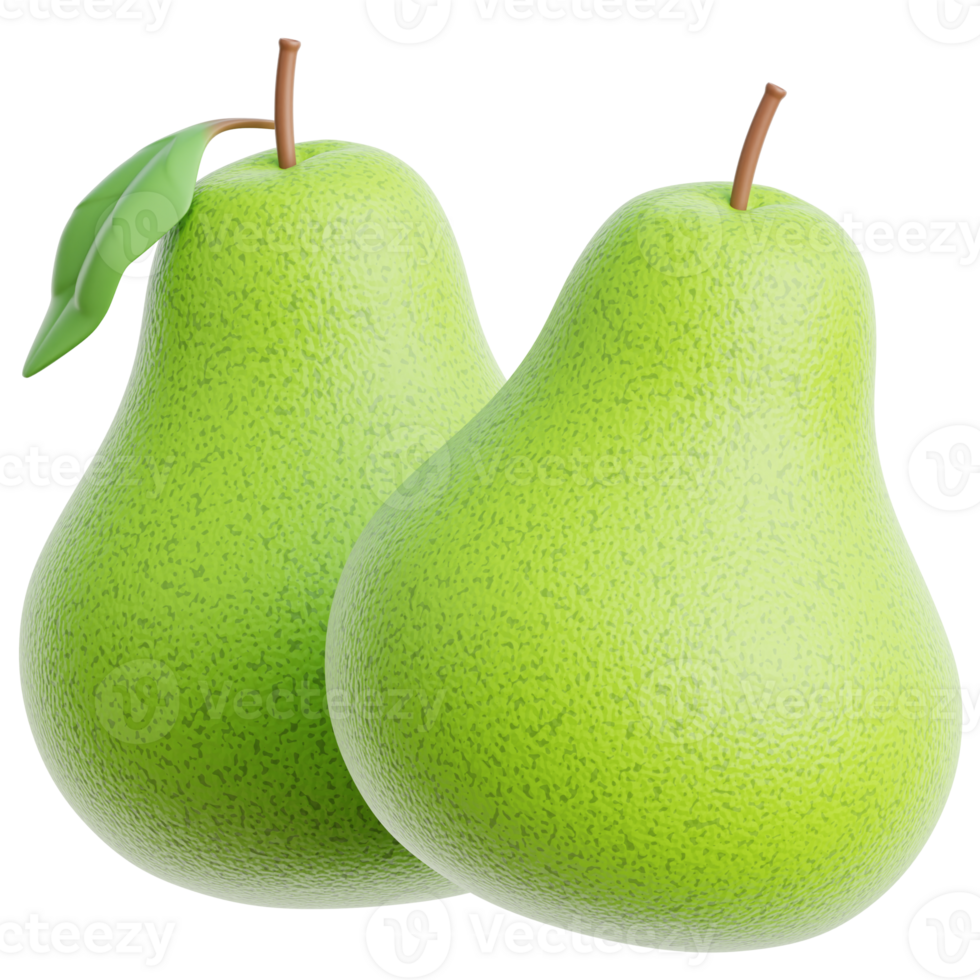 Pear 3d Icon illustration png