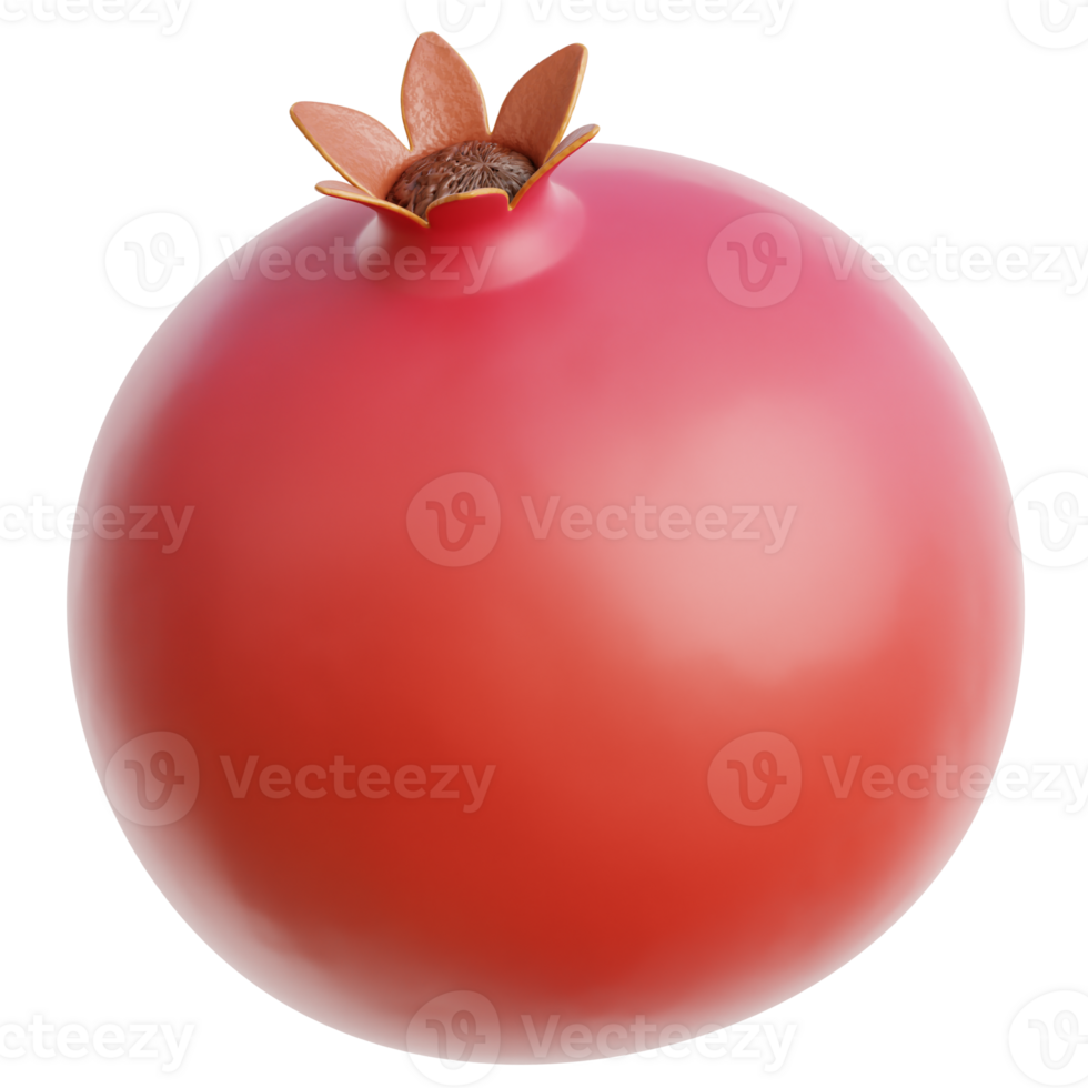 3d Pomegranate Icon illustration png