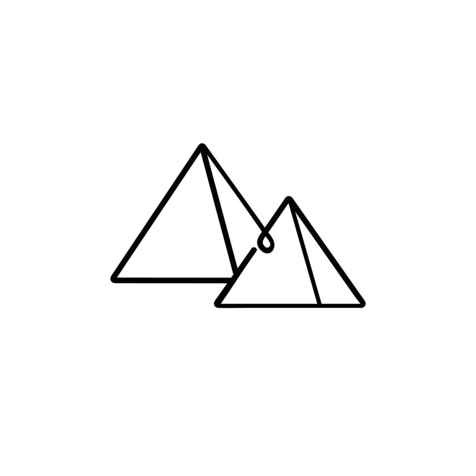 Pyramid Icon Design vector