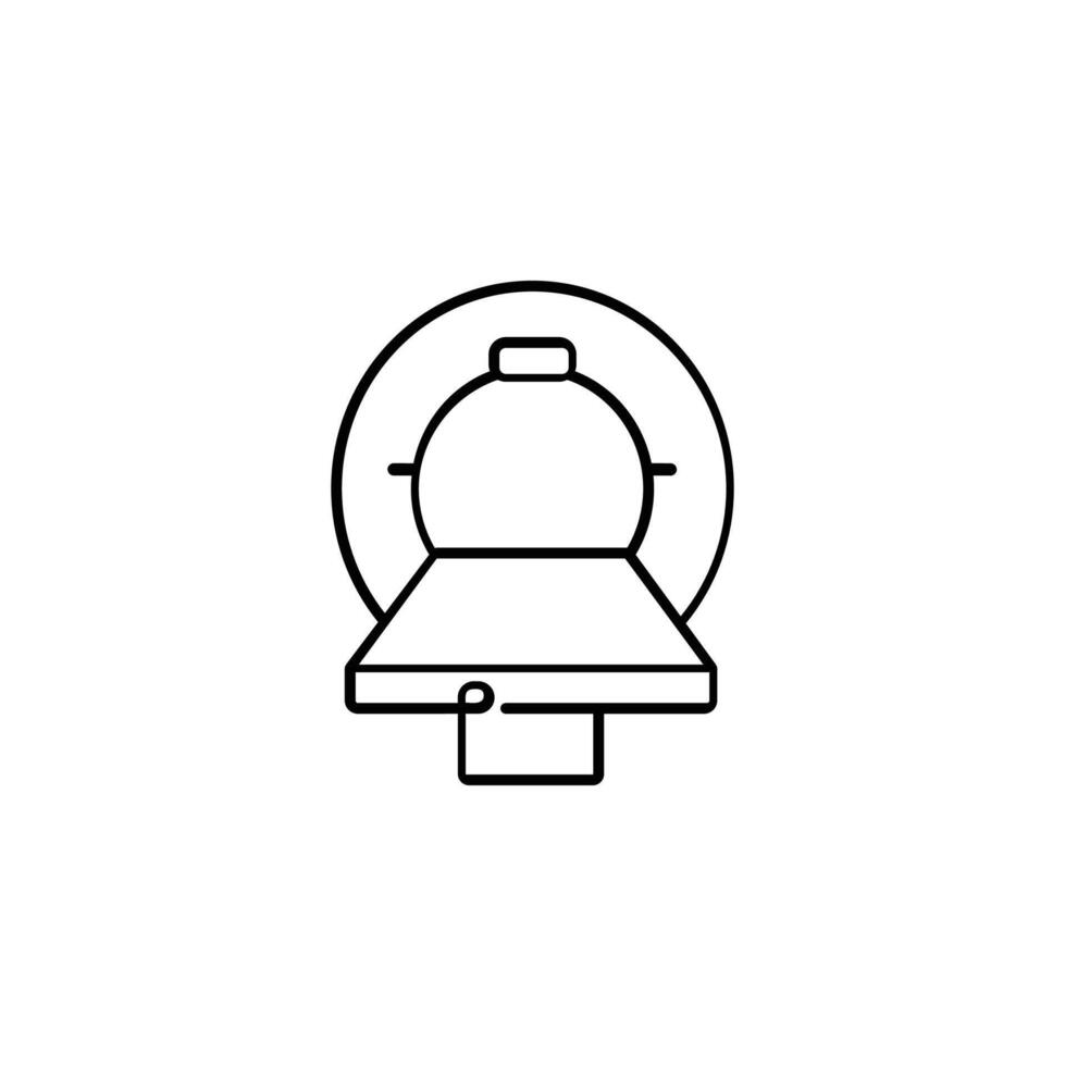 MRI Line Style Icon Design vector