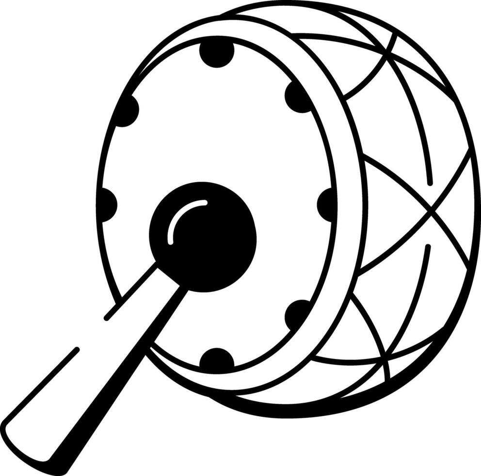 A hand drawn style icon of daf instrument vector
