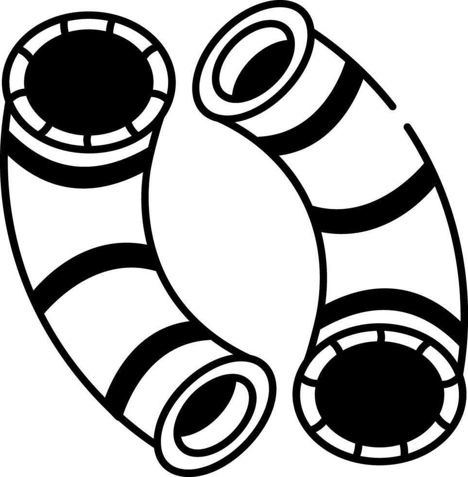 A drawing style icon of milk ducts vector