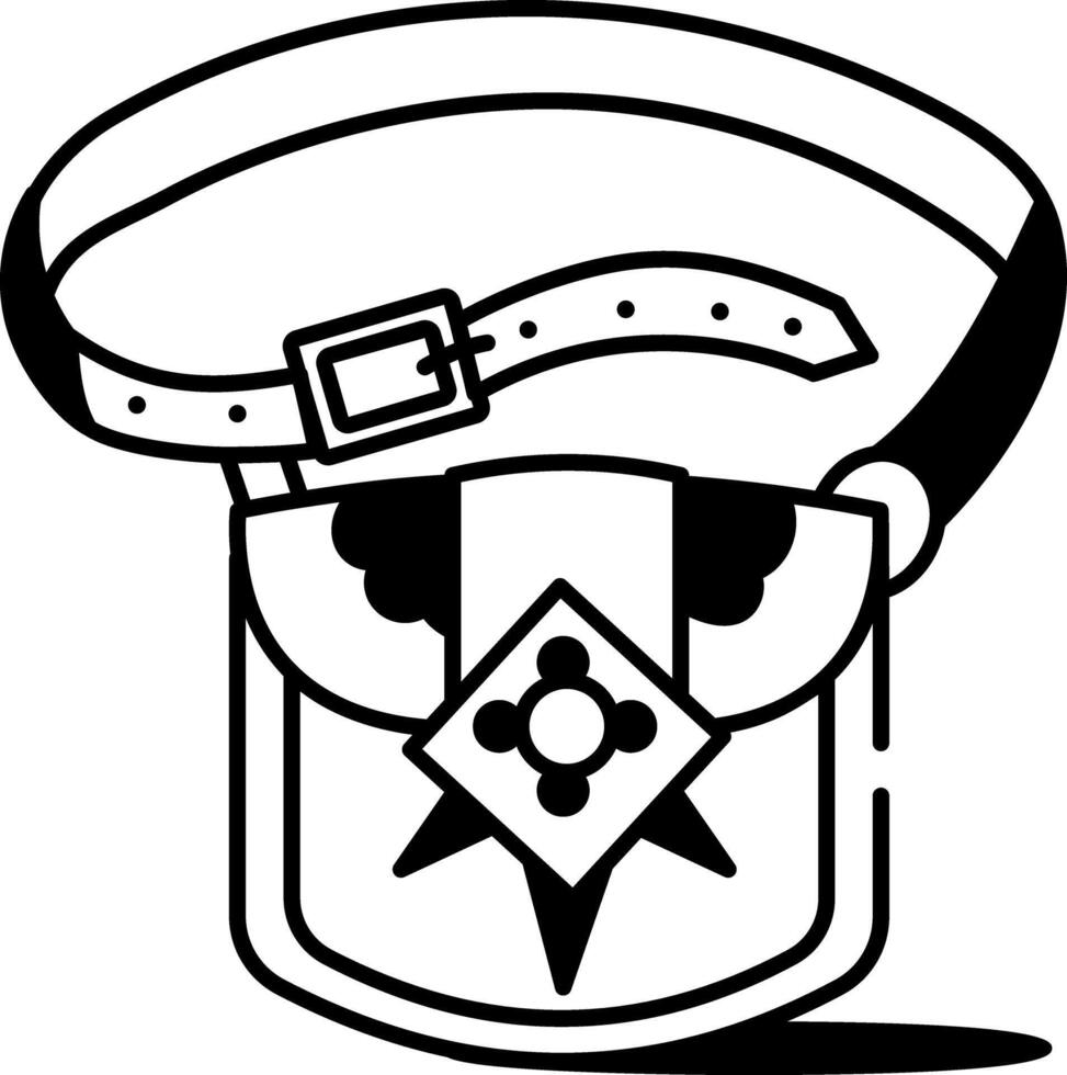 A doodle style icon of belt pouch vector