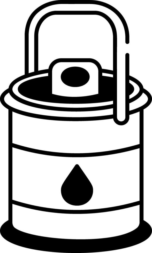 A doodle style icon depicting an oil can design vector
